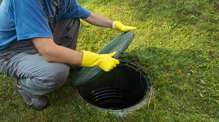 Septic Tank Effluent Filter Installation